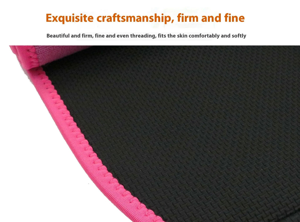 Neoprene lumbar support belt for running and fitness waist protection in black, blue or pink