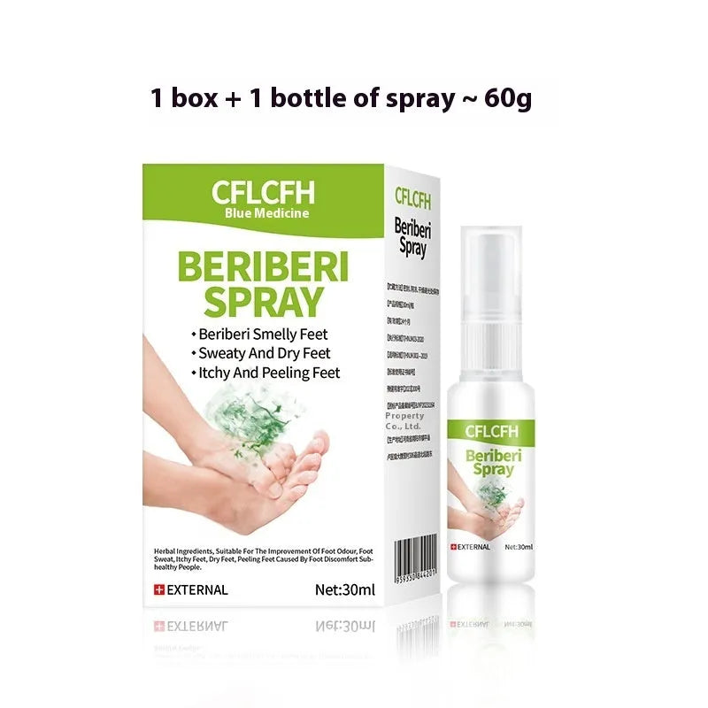 30ml English Foot Odor Spray bottle for treatment of foot odour and fungal infections