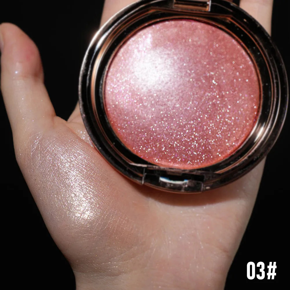 C-F019 high gloss gel nail polish bottle showing mirror finish, available in six metallic colour shades