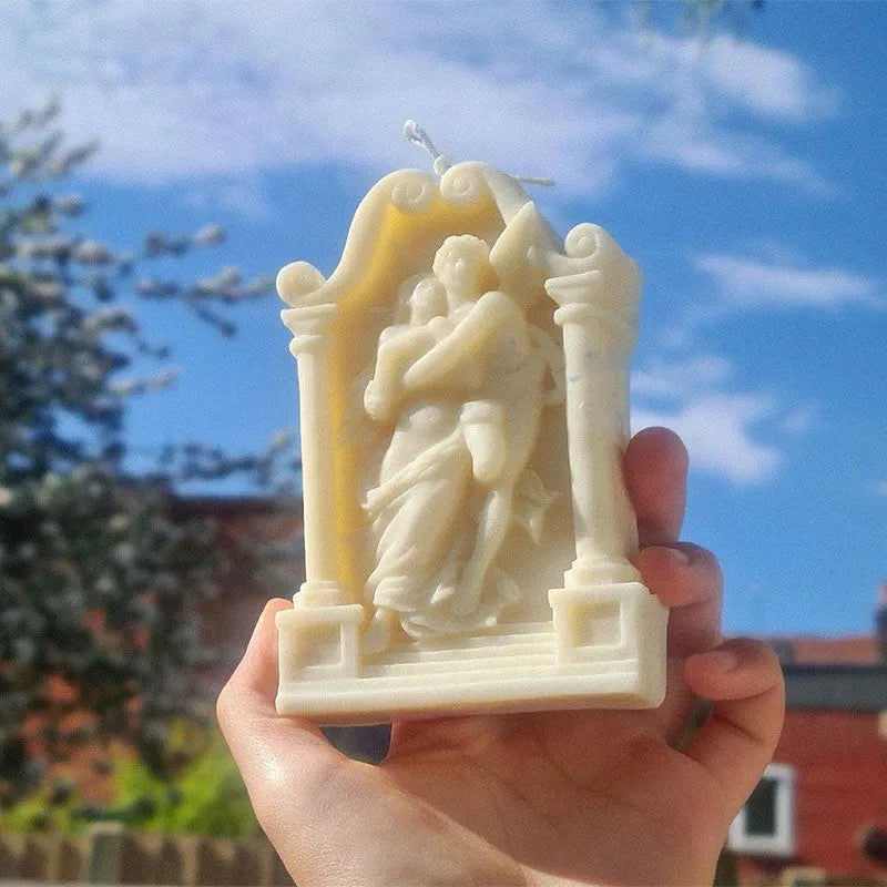 Ancient Greek couple angel silicone mould for baking and crafts