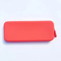 Silicone dustproof travel makeup brush storage bag in assorted colours showing 20cm by 8cm size