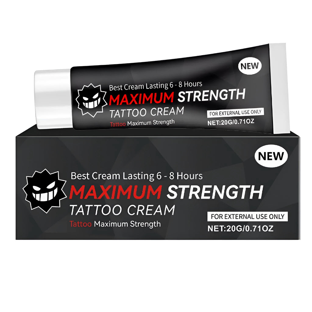 Tattoo Care Gel 20g tube with aloe vera and vitamin E for tattoo aftercare and moisturising