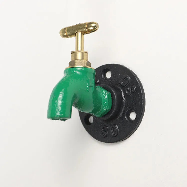 Water pipe style metal towel rack hook with polished finish wall mounted for clothes and towel organisation