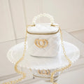 Transparent PVC jelly bucket handbag with heart pattern in multiple colour options