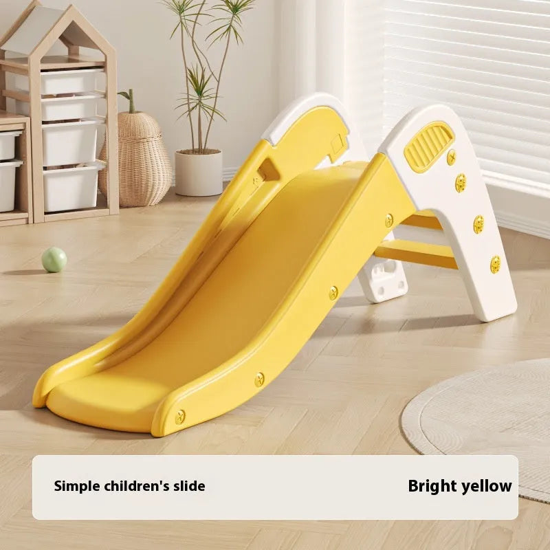 Small plastic baby slide in blue, suitable for toddlers under three years old.