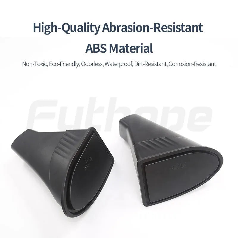 Black ABS plastic car door storage containers for Tesla Model Y front door pockets