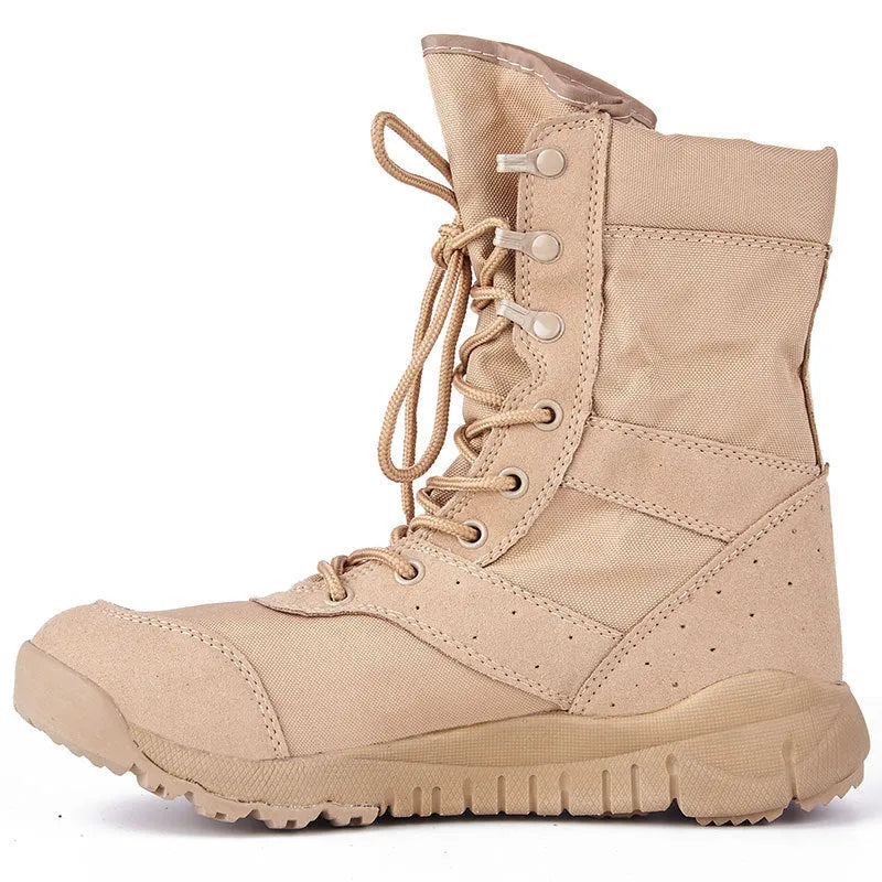 Yulong Combat Boots tactical desert boots in black colour for outdoor climbing and hiking
