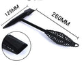 Electric welding slag removal hammer with spring handle and high carbon steel head.