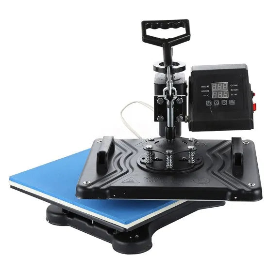 Black clothing thermal transfer machine with 1250W power for T-shirt and fabric printing