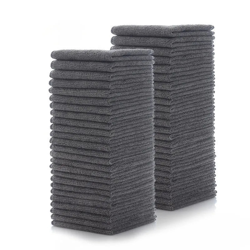 Grey 25x25cm microfiber kitchen cleaning cloth for oily pots and bowls