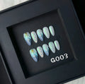 HAILANG blue plastic nail tips in XS, S, M, L sizes for temporary nail wear