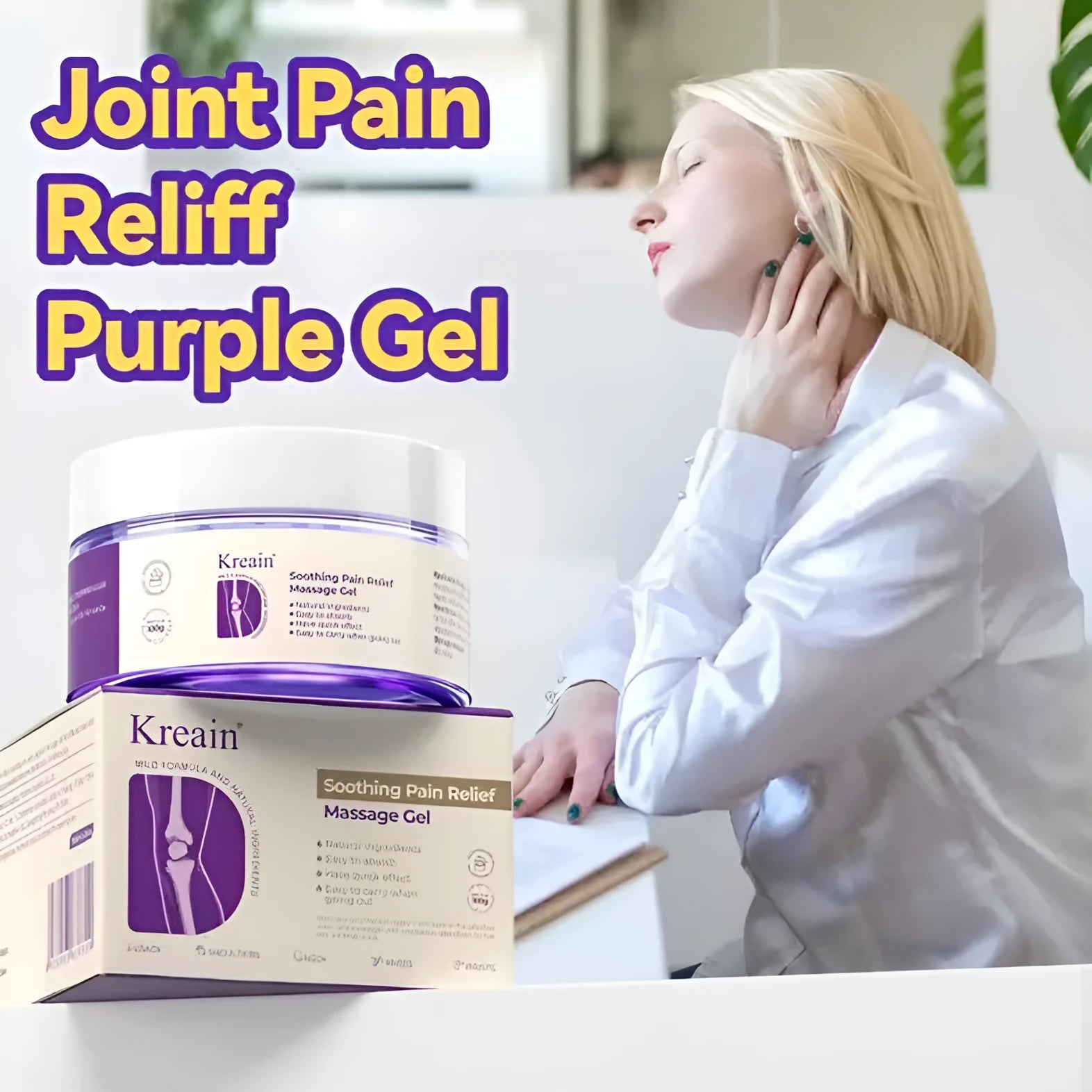 100g Joint Pain Care Gel container for topical muscular discomfort application