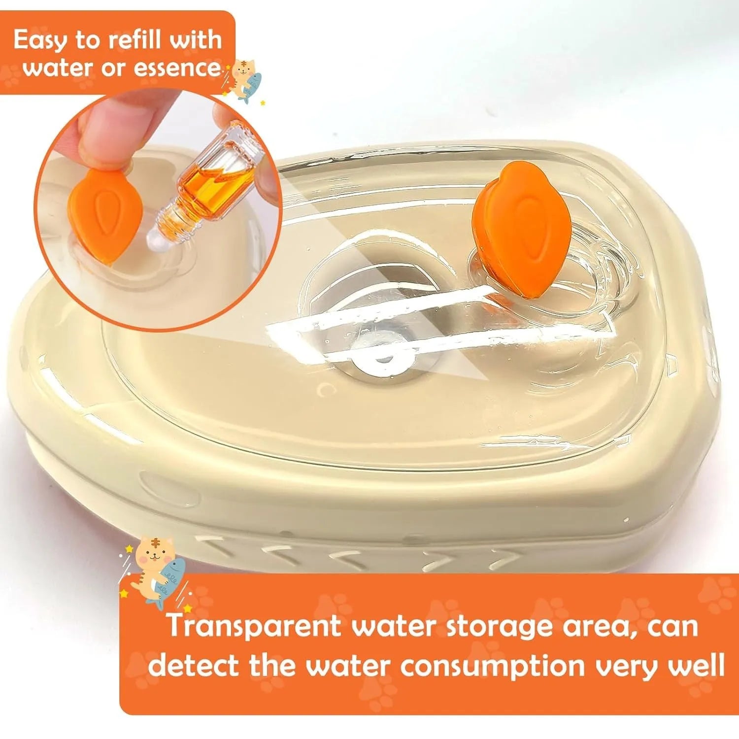 Yellow 4-in-1 cat steam brush with silicone teeth and ringworm detector lamp