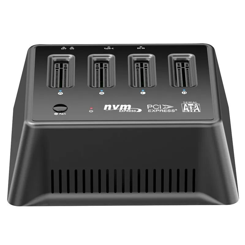 Aluminium M.2 Dual Protocol Solid State Drive Base with dimensions 90mm by 78mm.