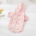 Fashion Pet Raincoat dog clothing in polyester with three colour options sizes S to XL