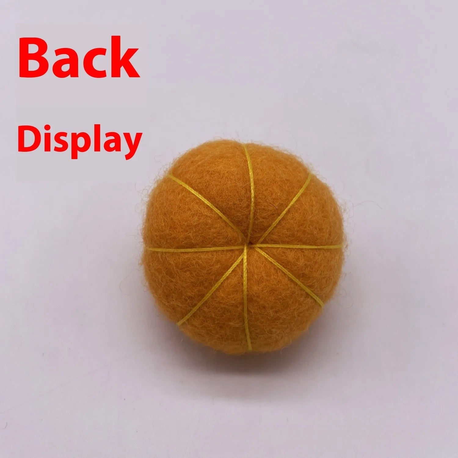 Wool felt pumpkin poke ornaments for doll decoration in multiple colours
