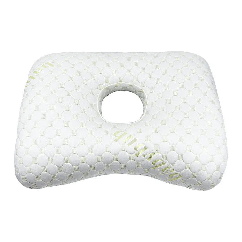 Adult single hole ear pillow for beauty salon procedures with detachable cover options