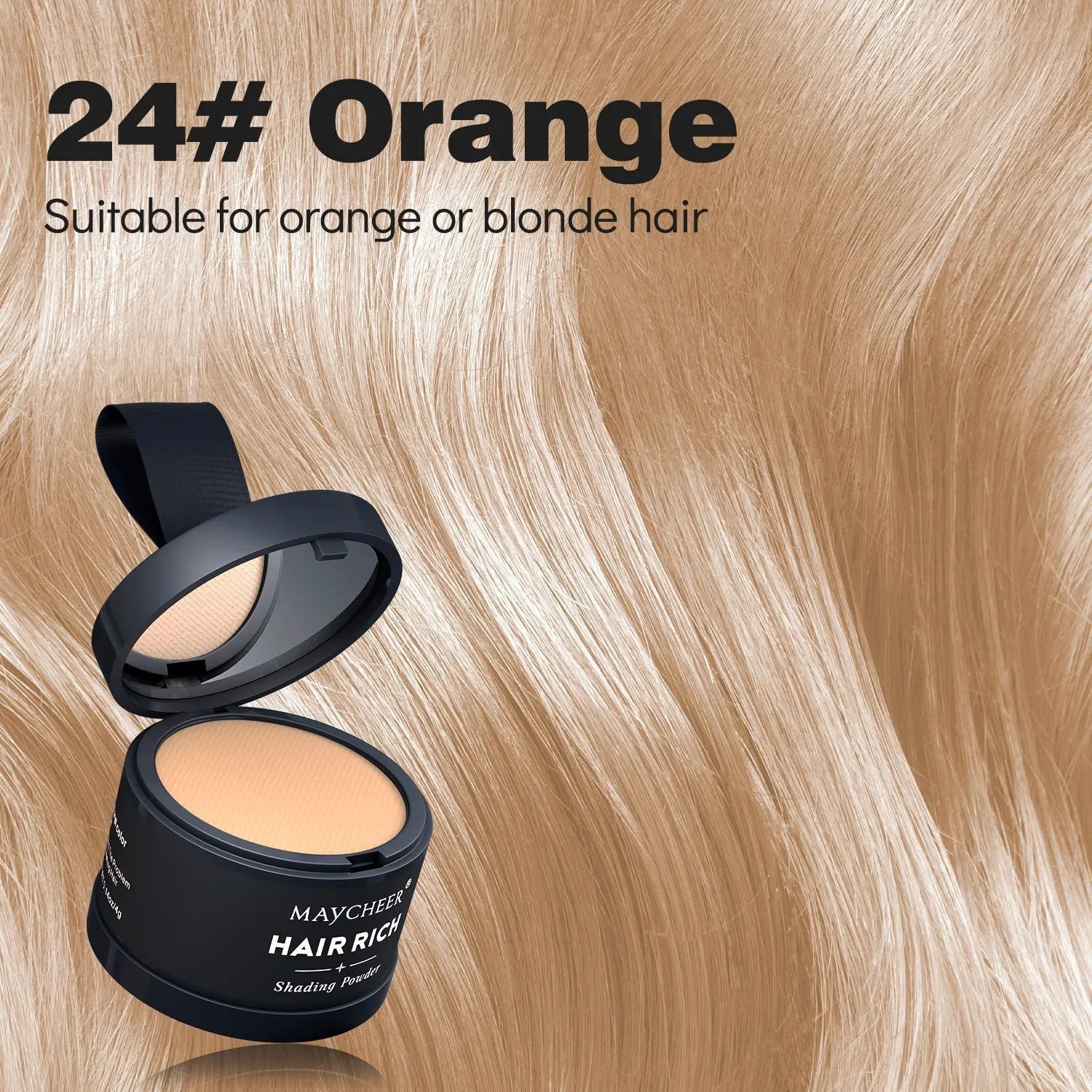 Hairline sculpting contour powder in plastic compact with dual-use brow and hairline fill, 4g net content