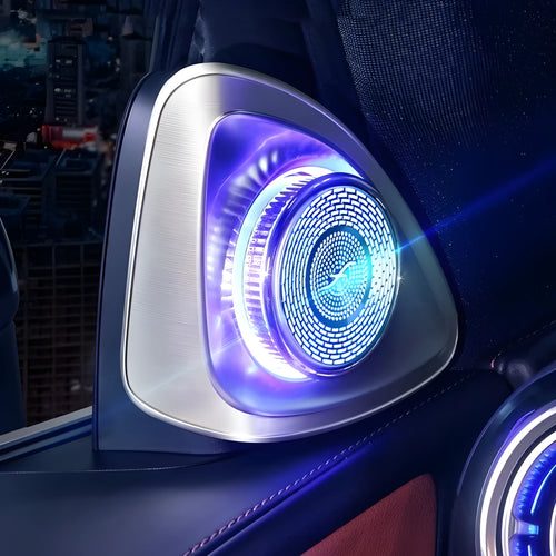 Burmester audio speaker pair for Mercedes-Benz GLC with rotating tweeter design