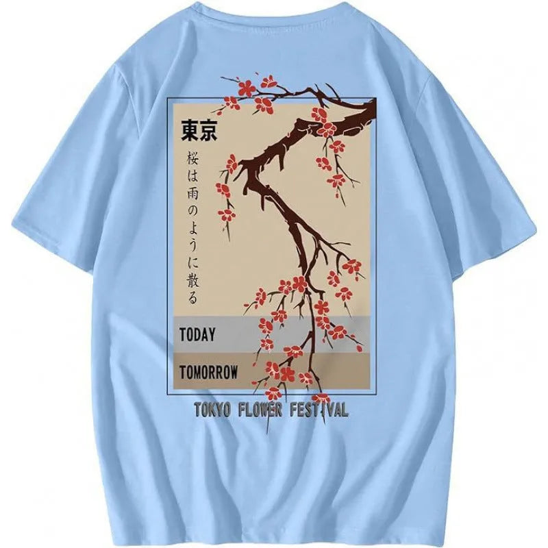 Men's printed street style sports t-shirt with digital pattern on polyester fabric