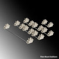 Keyboard accessories kit with 4.3-inch screen in black or milky white with satellite axis options