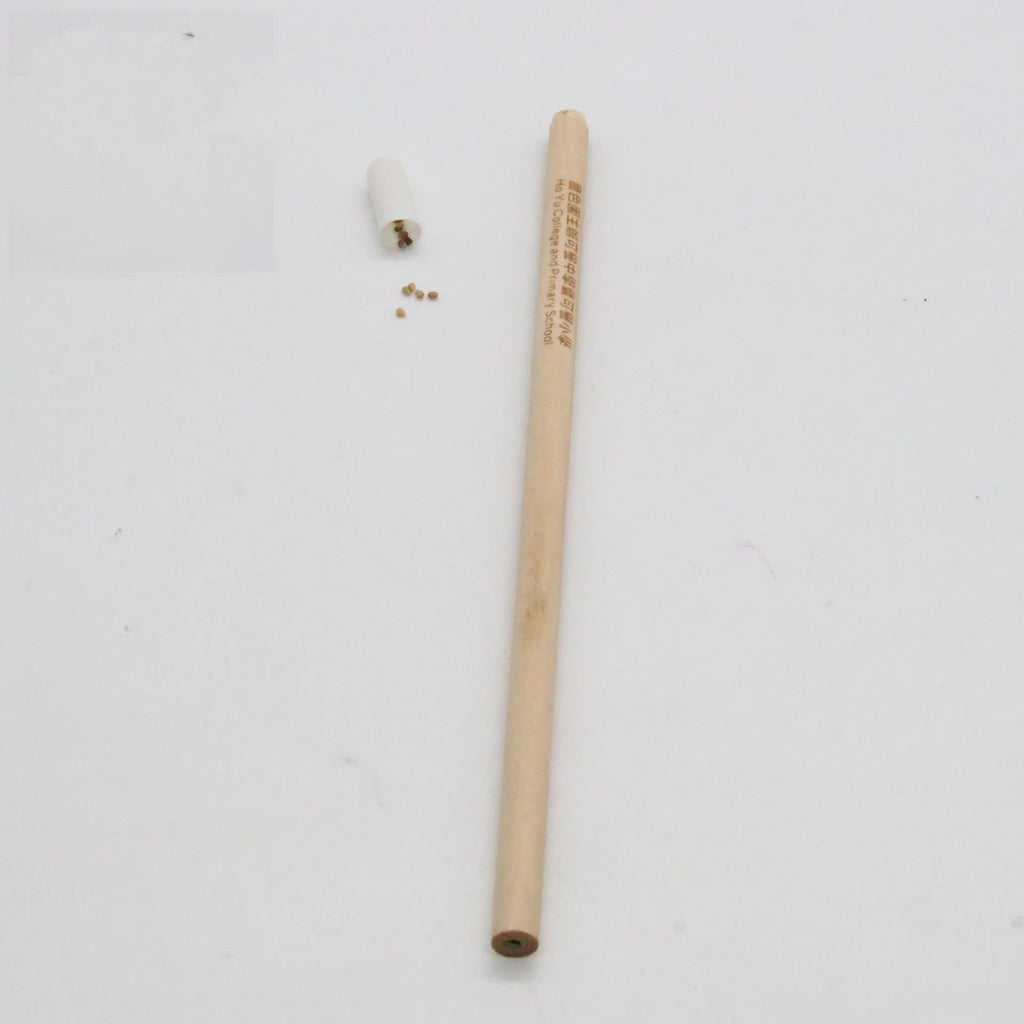 HB hardness seed pencil refill in multiple colours with degradable capsule containing plant seeds