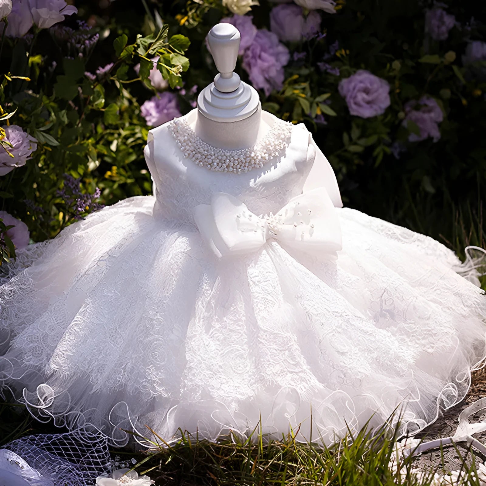 Girls' princess dress in Western-style tulle tutu, nylon fabric, suitable for height 80-150cm, picture colour as shown