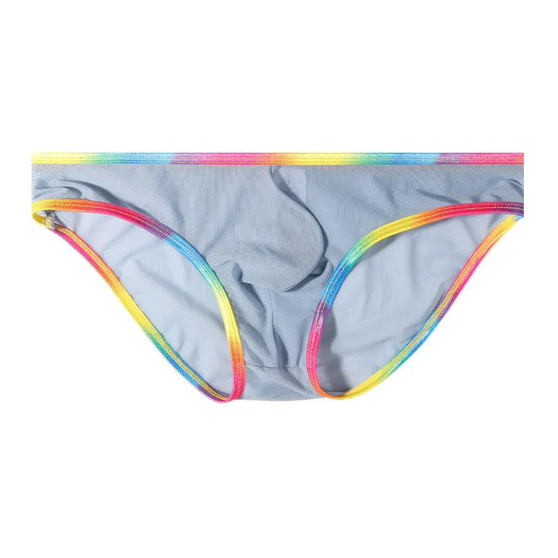 Mesh transparent quick-drying nylon panties for women in solid colour, breathable brief style