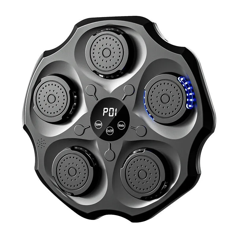 Bluetooth music boxing wall target with hanging design and included gloves for home fitness training
