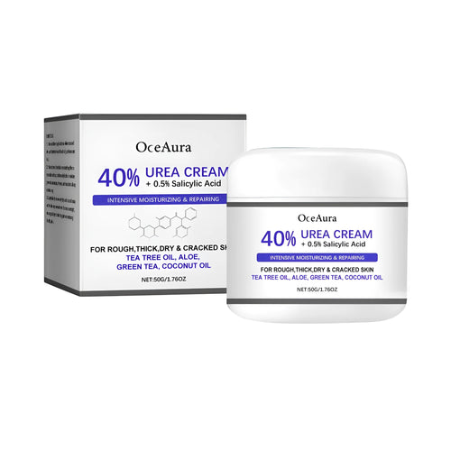 50g tube of anti cracking hand and foot cream with urea and salicylic acid.