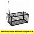 Automatic mouse cage trap for indoor rodent control in three size options