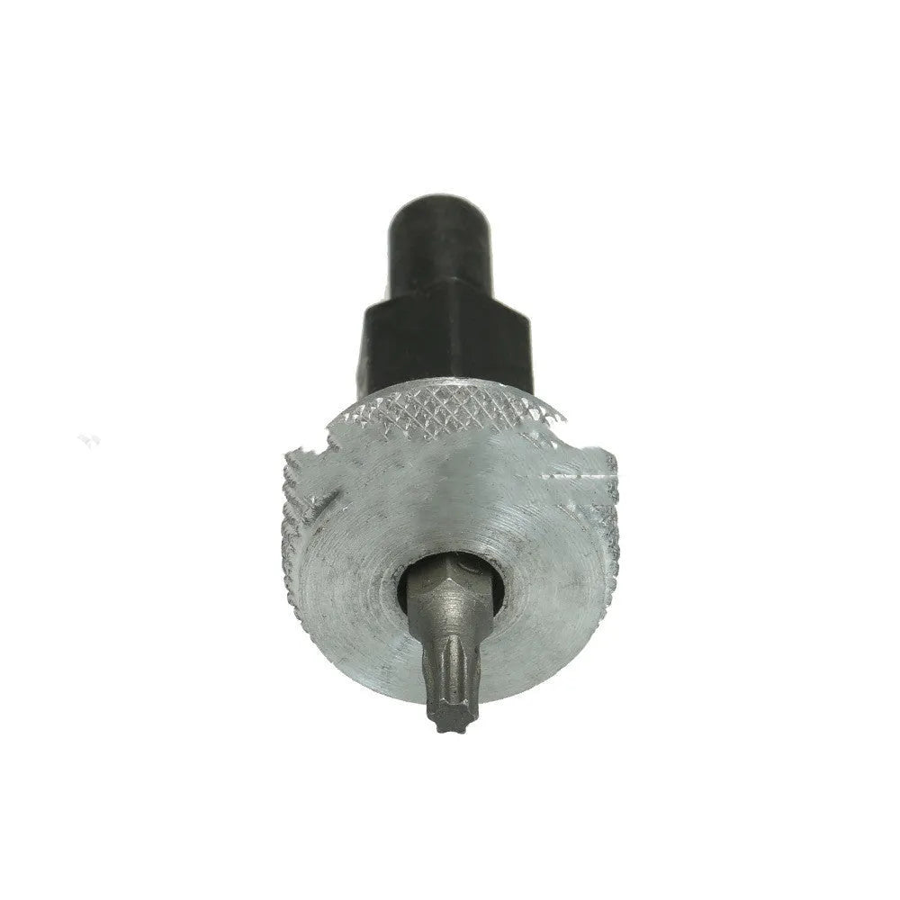 Carbon steel ignition module wrench with knurled aluminium knobs for 7/32 hex and T20 bolt removal.