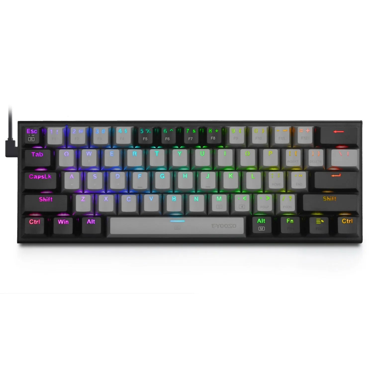 Z11 aluminium alloy mechanical keyboard key cap set showing multiple colourway options