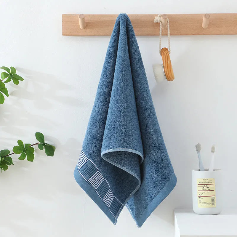 Gaoyang thickened pure cotton towel individually packaged, 35x75cm, in pink colour for home face washing