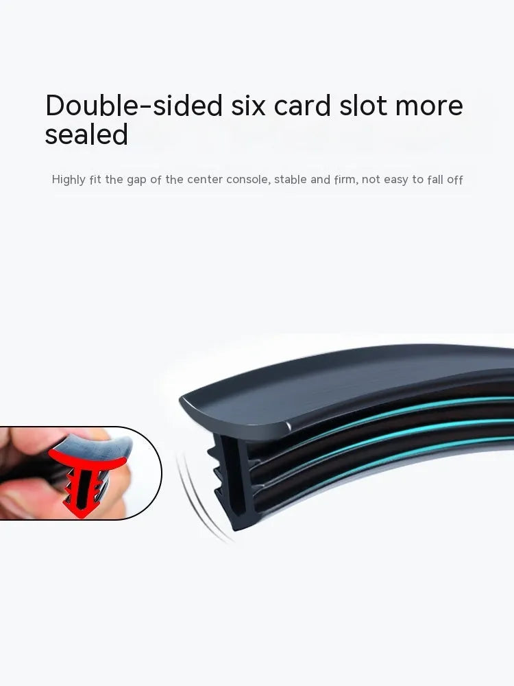 Outlander car dashboard soundproof seal strip showing 1.6m silicone construction with card slot design