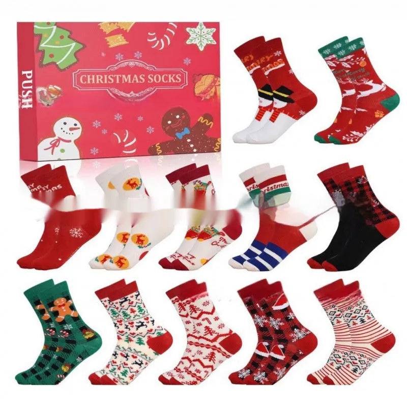 Christmas Socks Blind Box resin craft decoration with plastic components for holiday party displays