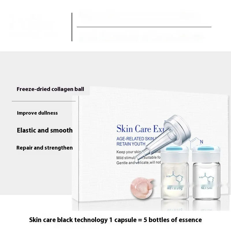 Collagen Yarn Silk Ball Box by Incense Diary, 5 pairs facial essence, standard specification, universal skin type