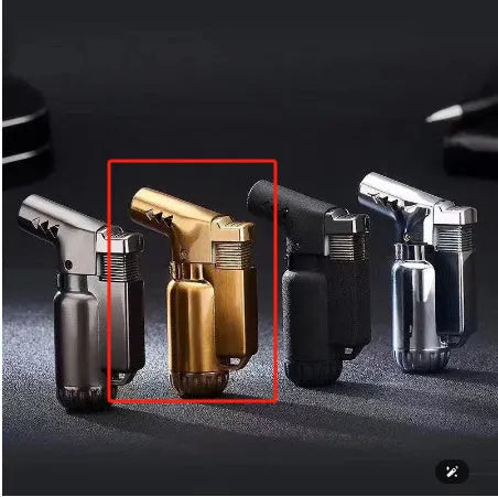 HB805-1 full metal windproof lighter in black, gold, grey, or silver finish