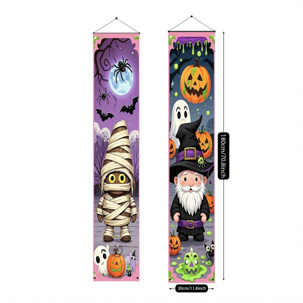 30x180cm Halloween couplet decorations hanging flag banner pairs for door and wall decorations