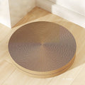 55cm round green cat scratching board with replaceable corrugated cardboard insert