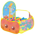 Children's cloth folding cartoon ocean ball pool tent in blue, pink, and yellow options for indoor outdoor play