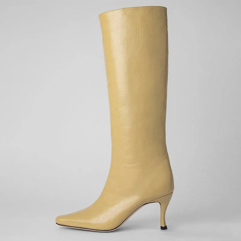 Women's square toe ankle cowboy boots in microfiber, shown in multiple colours including black, grey, and snake pattern.