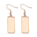 DIY jewellery earring accessory in stainless steel with electroplated finish and Huizhou style pattern