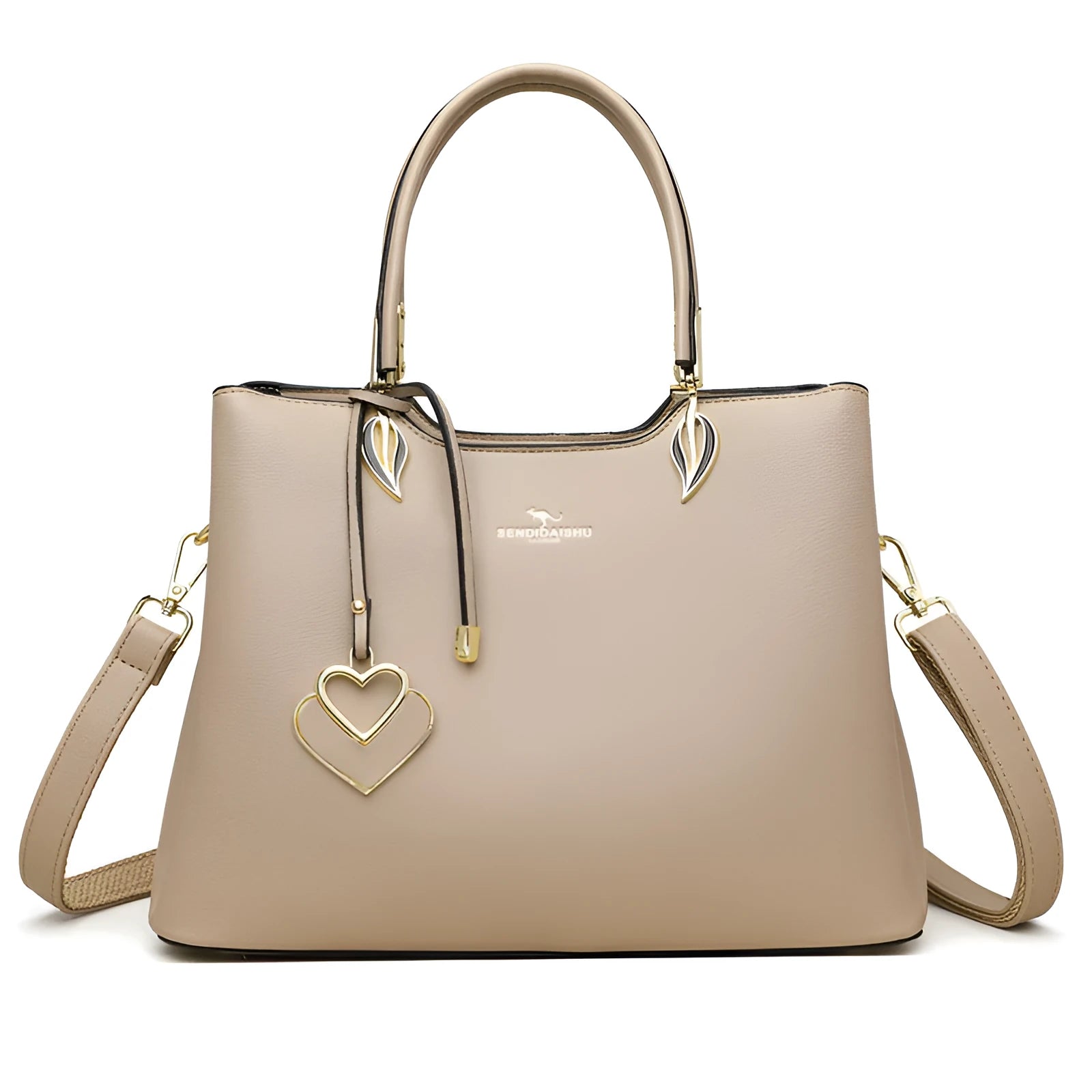 Women's multi-layer shoulder messenger bag in PU leather with urban simplicity style