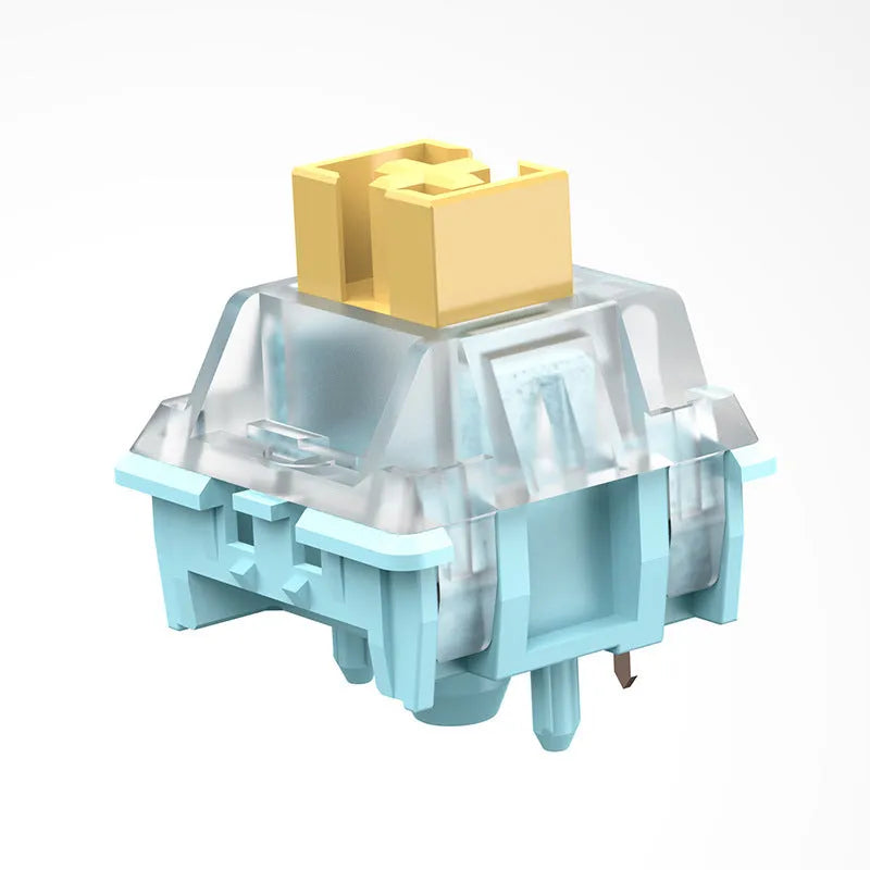 36 Sea Salt Lemon PRO Mute colour keyboard shaft switches arranged for mechanical keyboard replacement