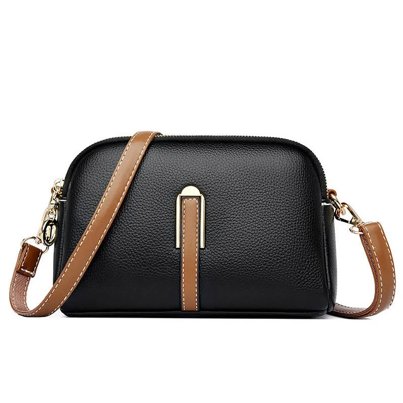 Small solid colour PU shell shoulder bag and coin purse in black blue khaki apricot grey red