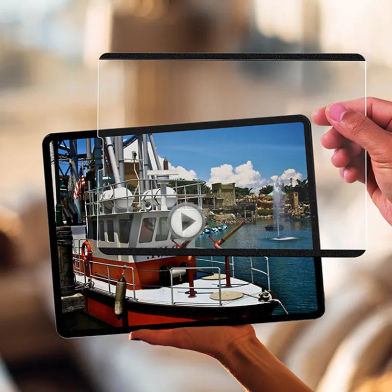 11-inch magnetic detachable PET painting film for iPad with application tools.