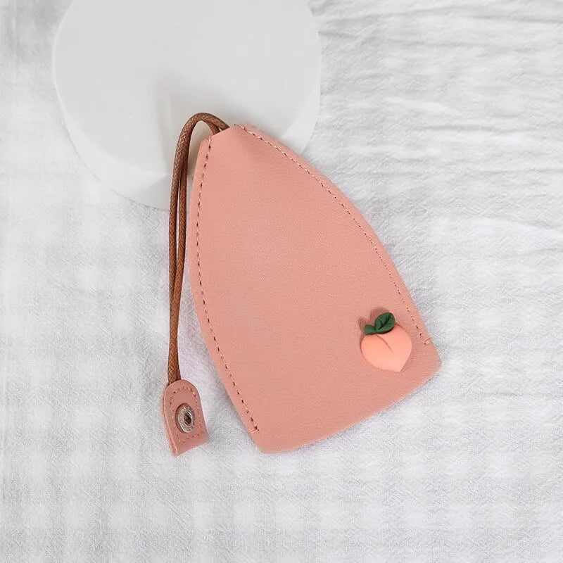 Colourful cartoon pull-out key case in PU leather for car key protection