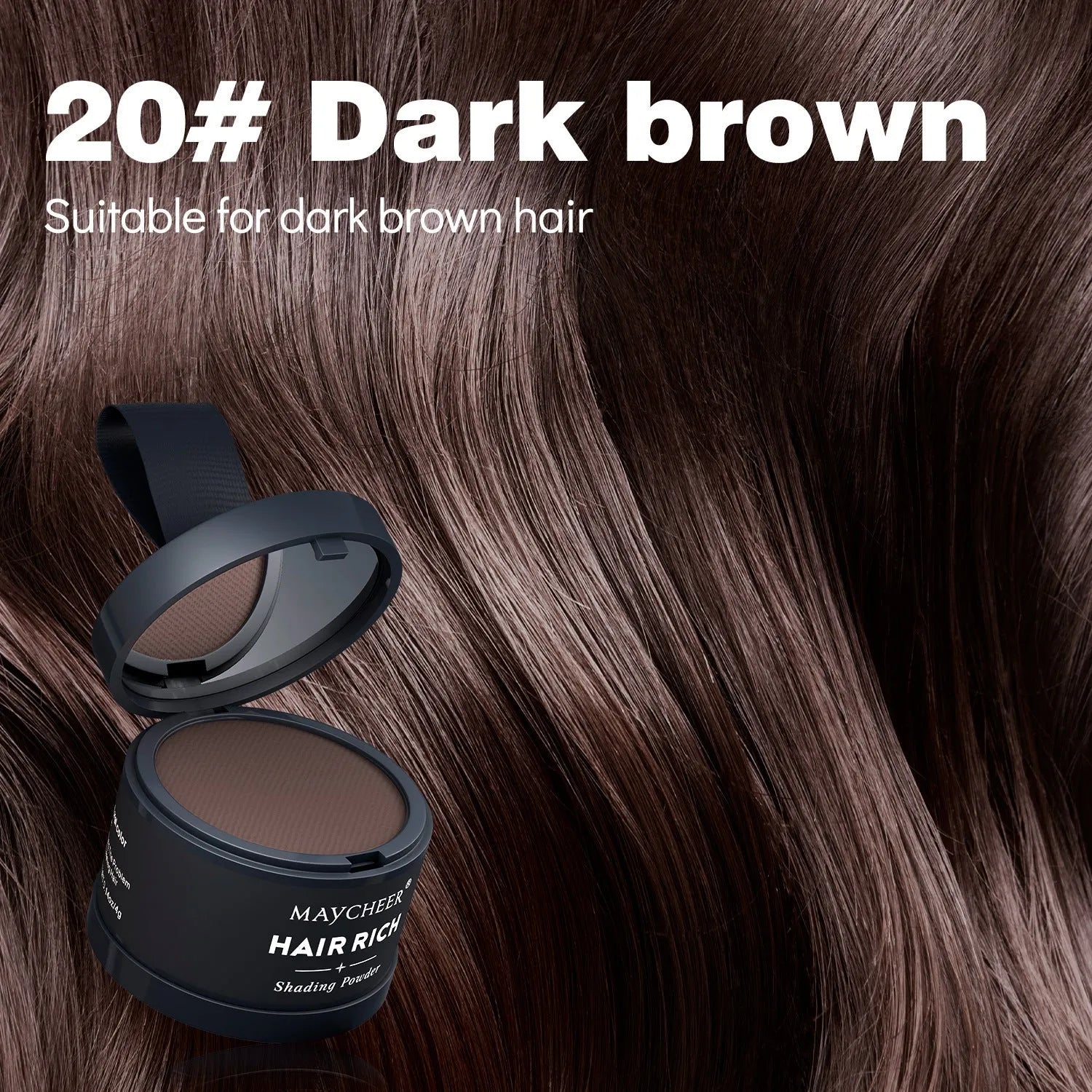 Hairline sculpting contour powder in plastic compact with dual-use brow and hairline fill, 4g net content