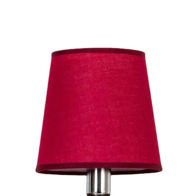 Modern minimalist fabric lampshade in mini size showing horizontal paste design